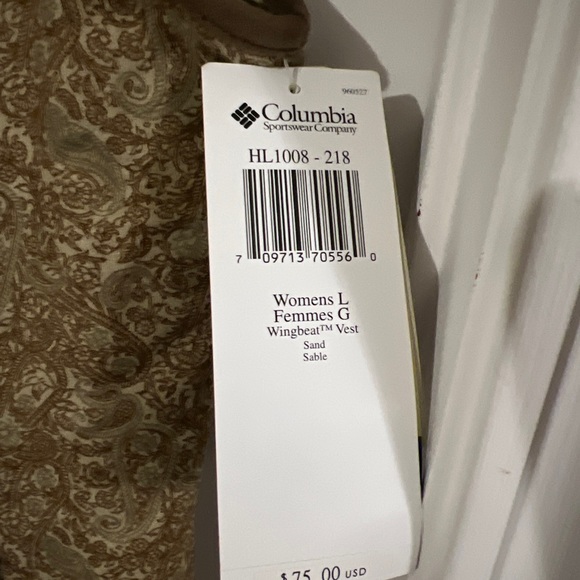 Vintage COLUMBIA Womens' River Resort Paisley Fabric Vest Size Large - Picture 3 of 5